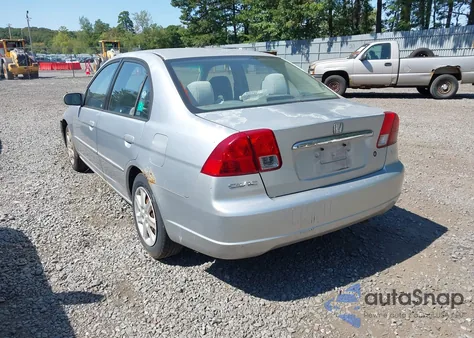 2003 Honda Civic Ex из США, поврежденный, VIN 2HGES26863H551950